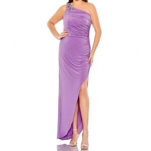 Mac Duggal Cutaway Slit One Shoulder Dress 68121
Violet Women’s Sz 16W